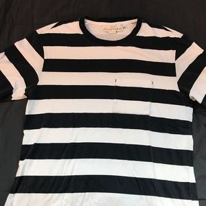 Navy Blue/White Striped H&M Shirt